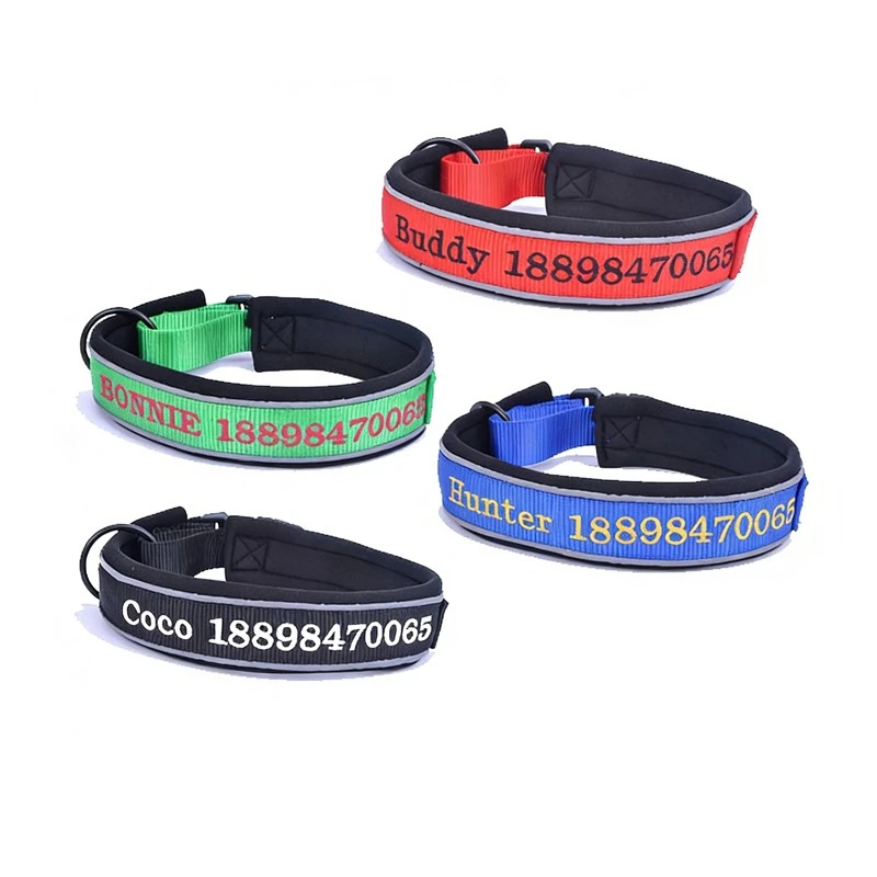 Premium Padded Personalized Dog Collar factory